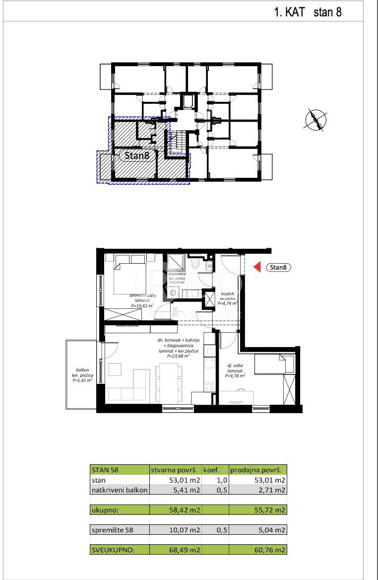 Appartamento Novi Marof, Toplička, 61,98m2