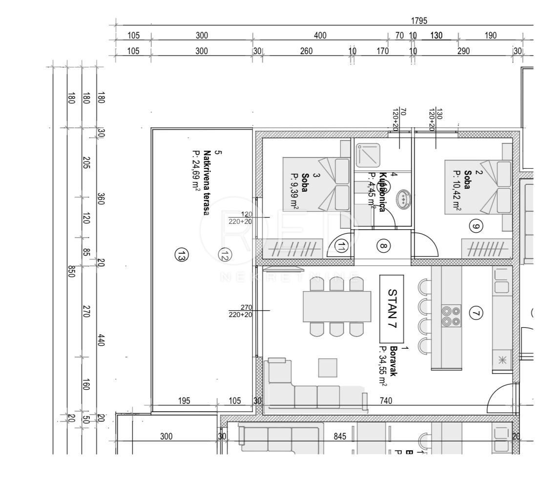 Appartamento Povljana, Ulica Stjepana Radića, 36,65m2