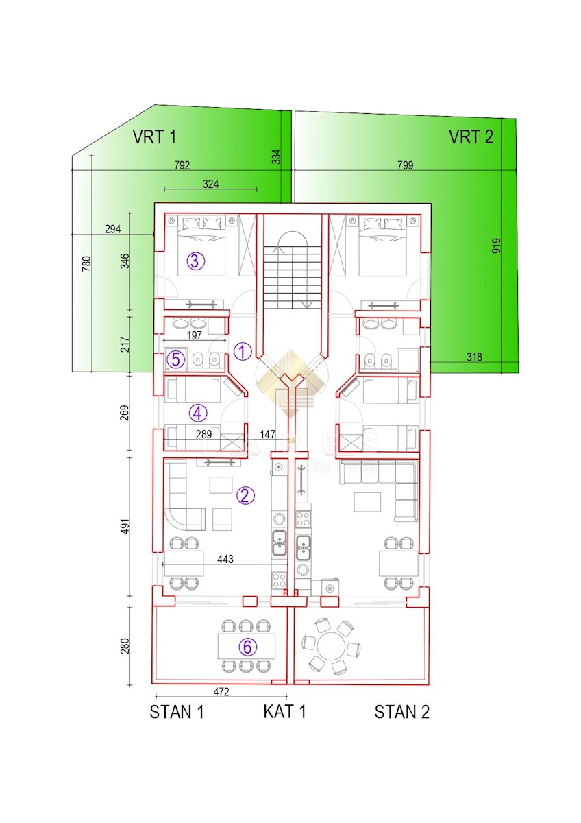 Appartamento Pag, 66,80m2