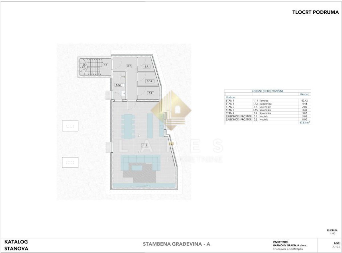 Appartamento Krk, 251m2
