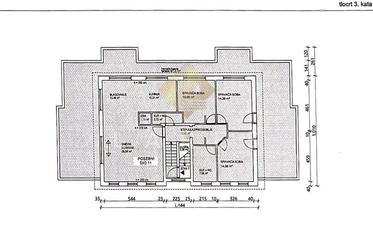 Appartamento Laščina, Maksimir, Veliki dol, 161m2