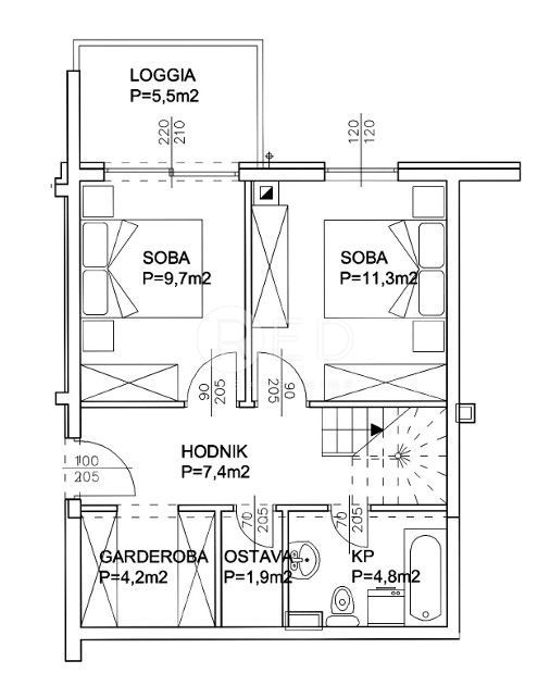 Appartamento Melada (Maslina), Zadar, Melada, 100m2