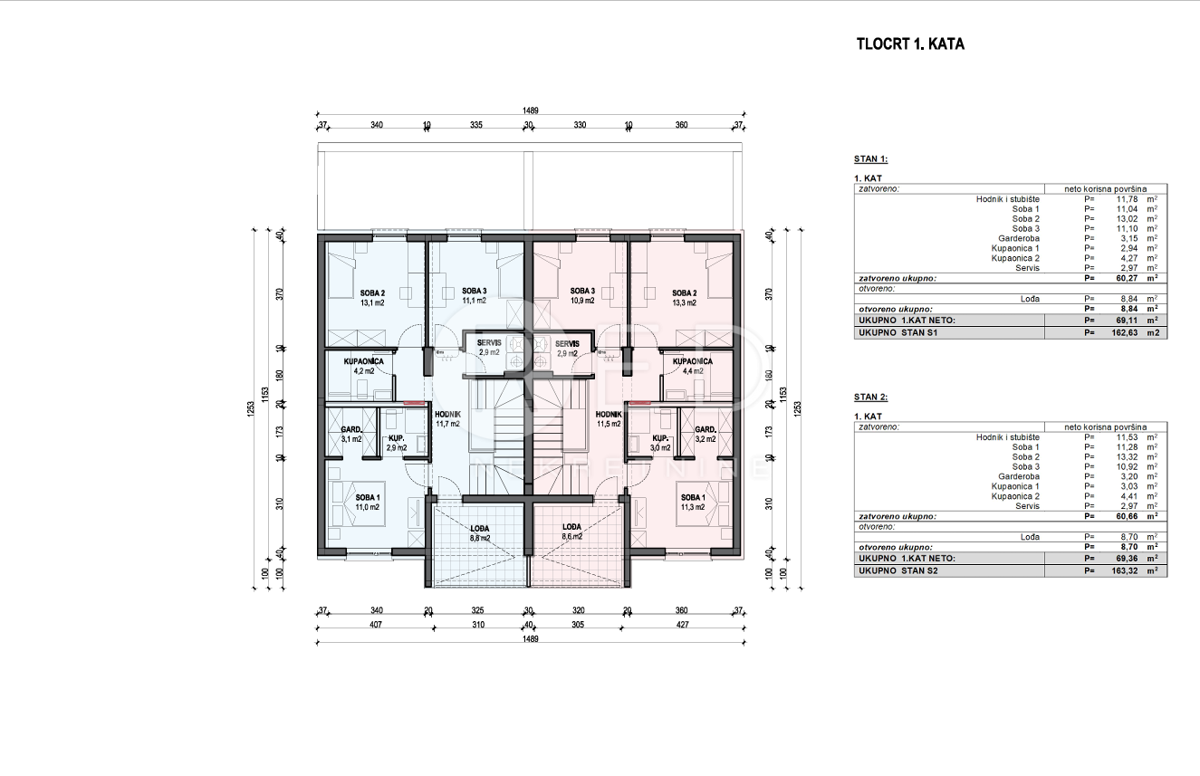 Appartamento Brodski Varoš, Slavonski Brod, 163m2