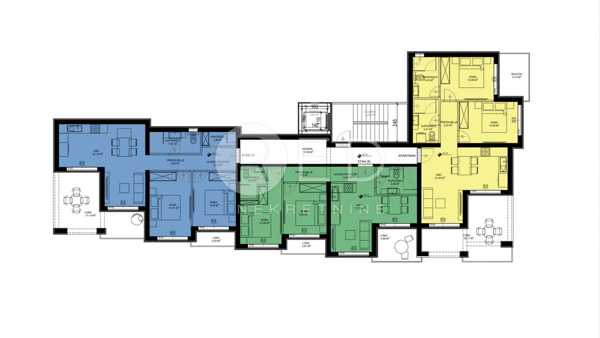 Appartamento Sveti Petar na Moru, Sveti Filip I Jakov, 80m2