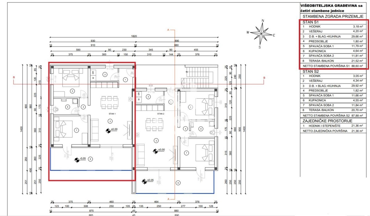 Appartamento di nuova costruzione con cortile e ampia terrazza coperta a Cittanova