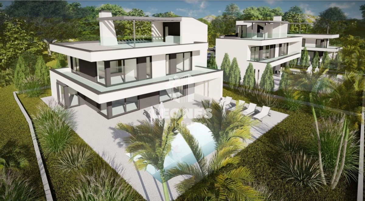 Villa moderna con piscina e vista mare ai dintorni di Poreč - Parenzo