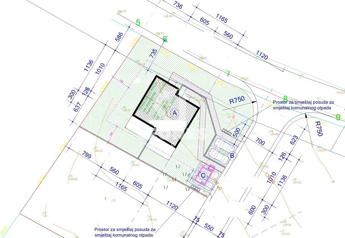Casa bifamiliare con piscina vicino a Buie, Kaštel