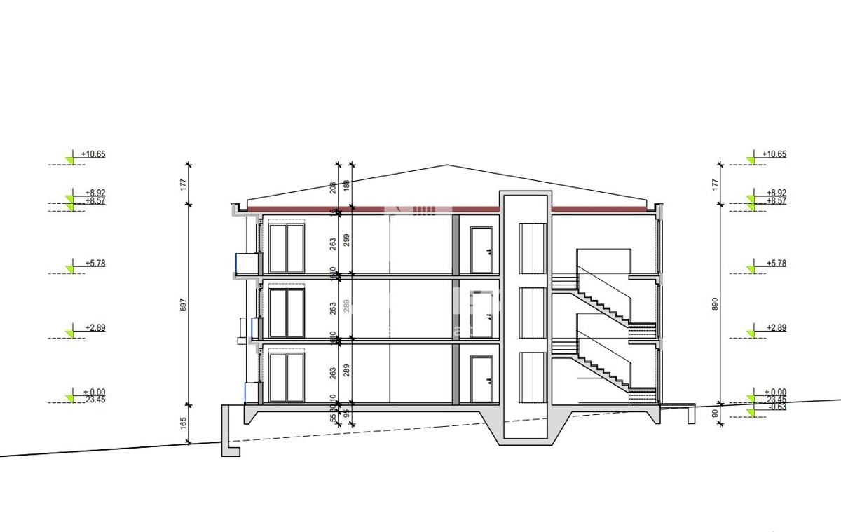 Appartamento con ascensore in un nuovo edificio a Kaštela, vicino a Buje - Buie