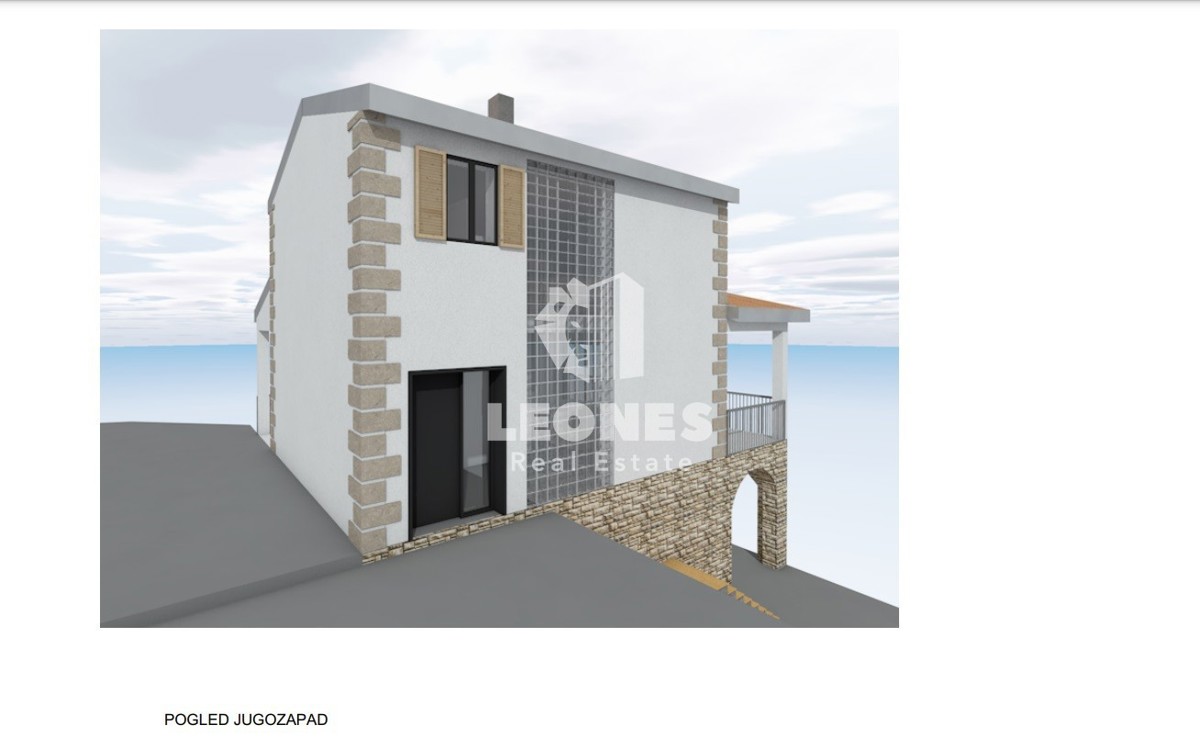 Terreno edificabile con progetto concettuale e vista su Motovun a Visinada