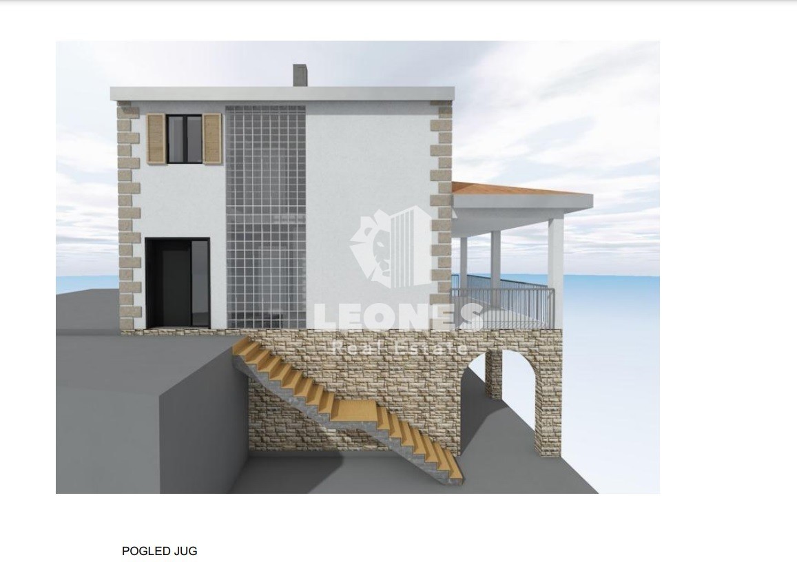 Terreno edificabile con progetto concettuale e vista su Motovun a Visinada