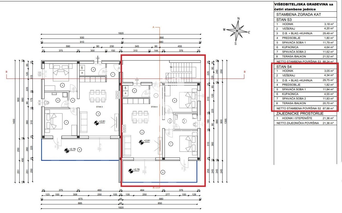 Appartamento di qualità in un nuovo edificio a Cittanova con terrazza sul tetto