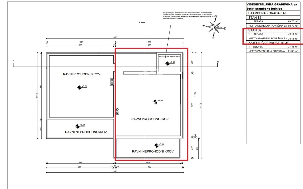 Appartamento di qualità in un nuovo edificio a Cittanova con terrazza sul tetto