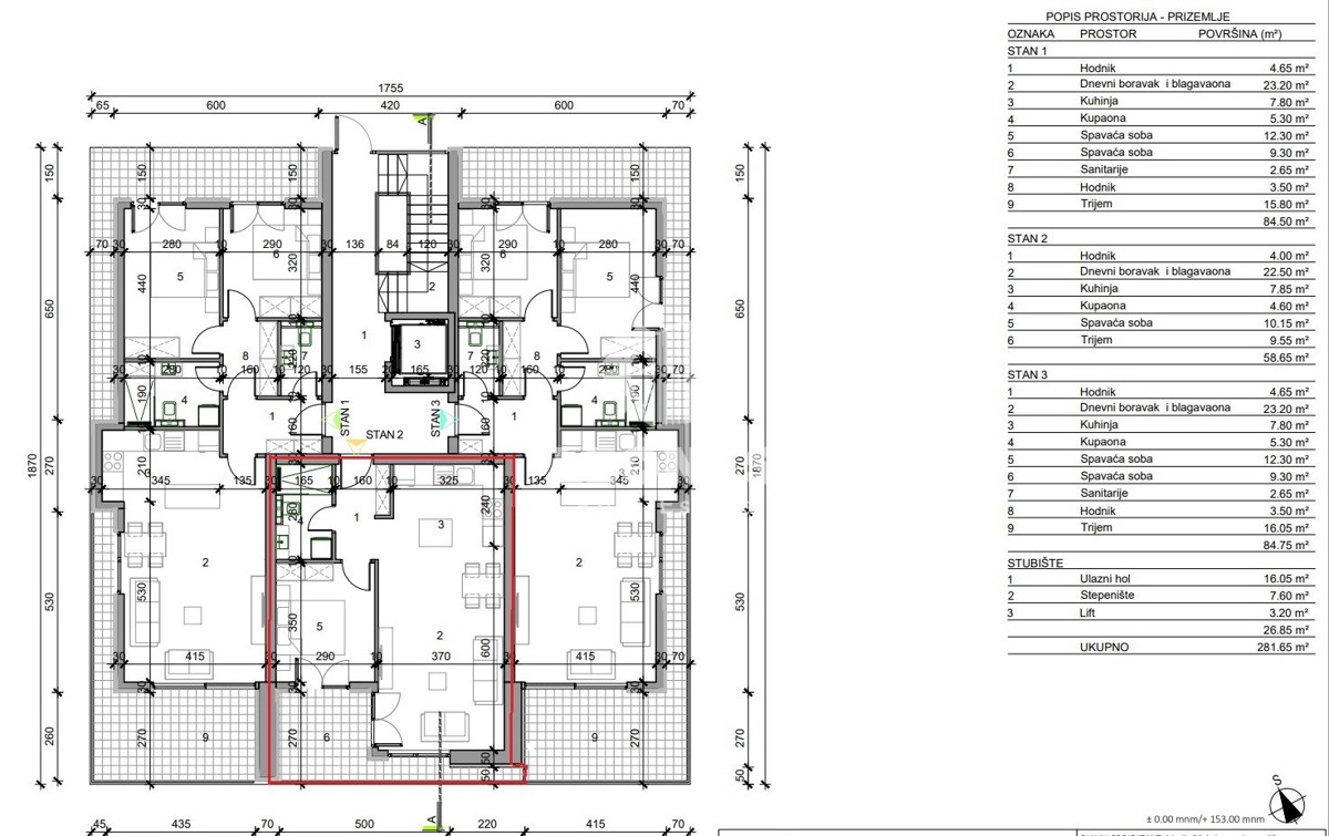 Appartamento di qualità al piano terra ai dintorni di Buje - Buie, Kaštel