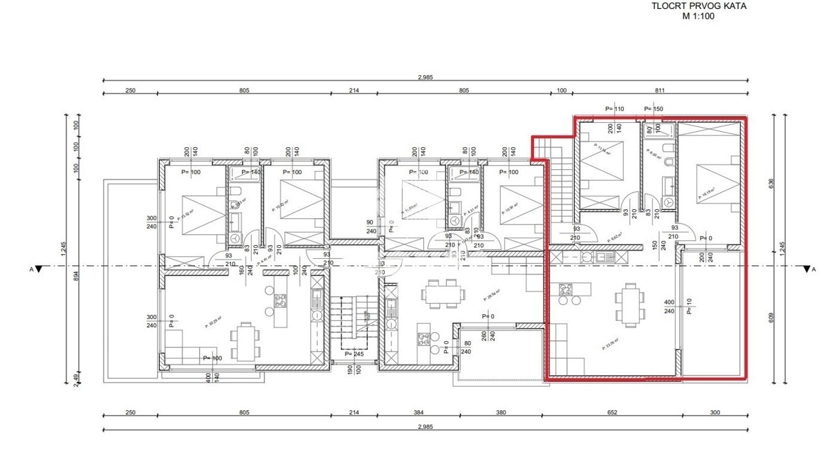 Appartamento di qualità al primo piano in nuova palazzina con vista mare in ottima posizione