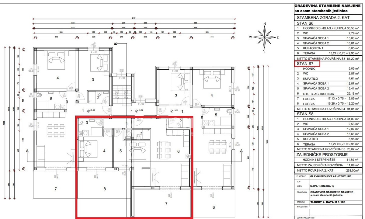 Appartamento in una nuova costruzione con una bellissima vista panoramica sul mare a Cittanova