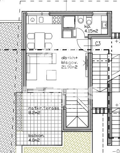 Appartamento duplex con vista mare a Lovrečica, a soli 300 metri dal mare