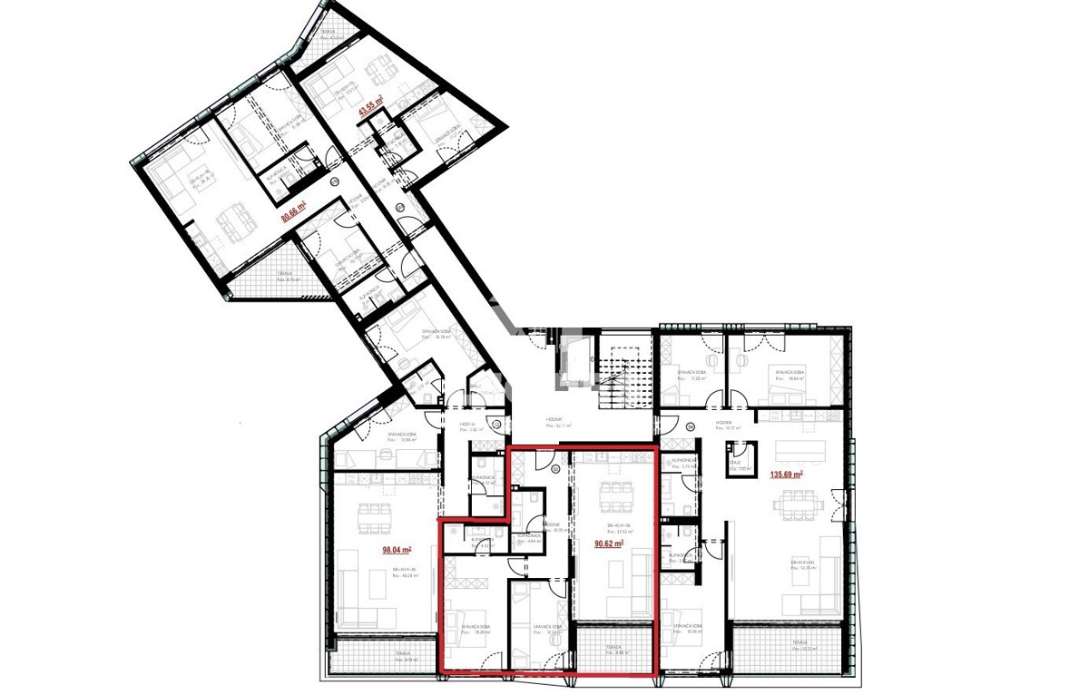 Appartamento in un nuovo edificio in seconda fila al mare a Umago
