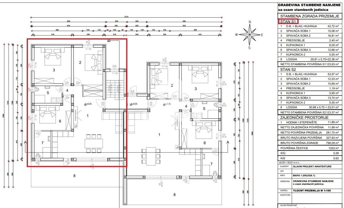 Appartamento con piscina in un'ottima posizione a Cittanova