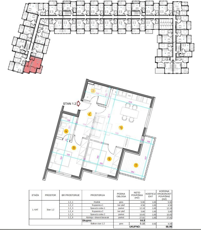 Wohnung in einem modernen Neubau mit zwei Parkplätzen in Umag