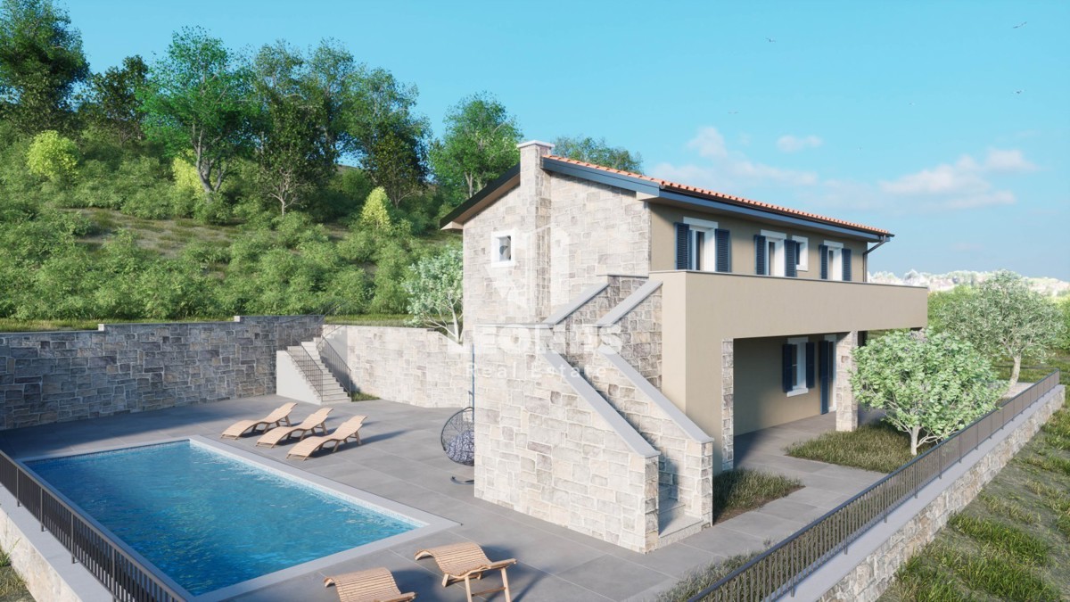 Bella casa con piscina in un ambiente tranquillo ai dintorni di Buje - Buie, Momiano