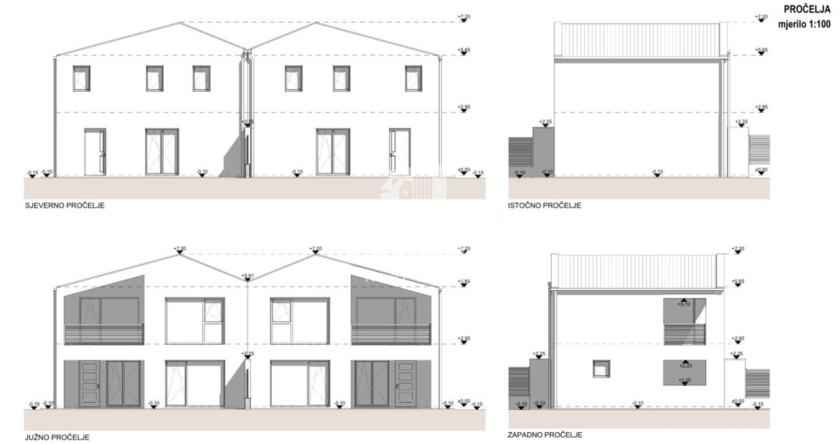 Casa bifamiliare con piscina a Buje - Buie