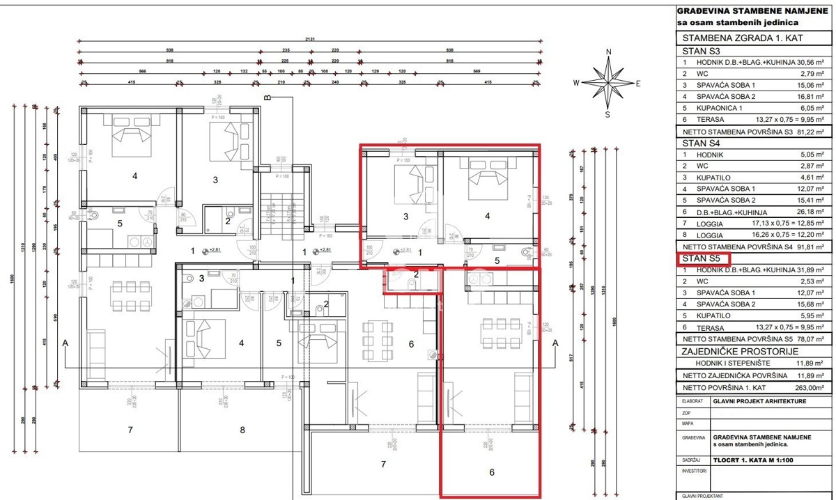 Appartamento al primo piano in una fantastica posizione a Cittanova