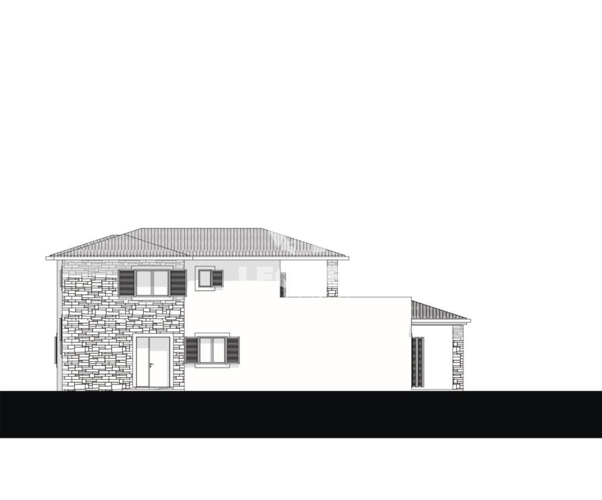 Incantevole casa in pietra con vista sul mare e piscina a sfioro nelle vicinanze di Buie
