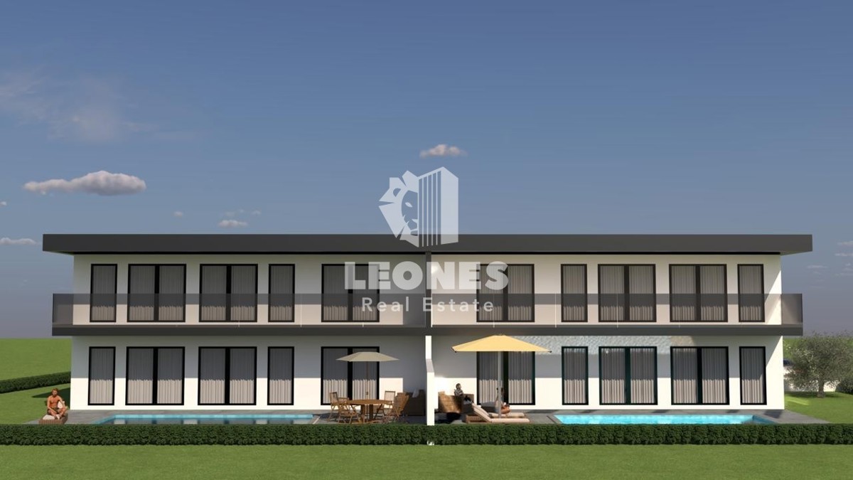 Terreno con vista mare con permesso di costruire per una casa bifamiliare - dintorni di Umag - Umago