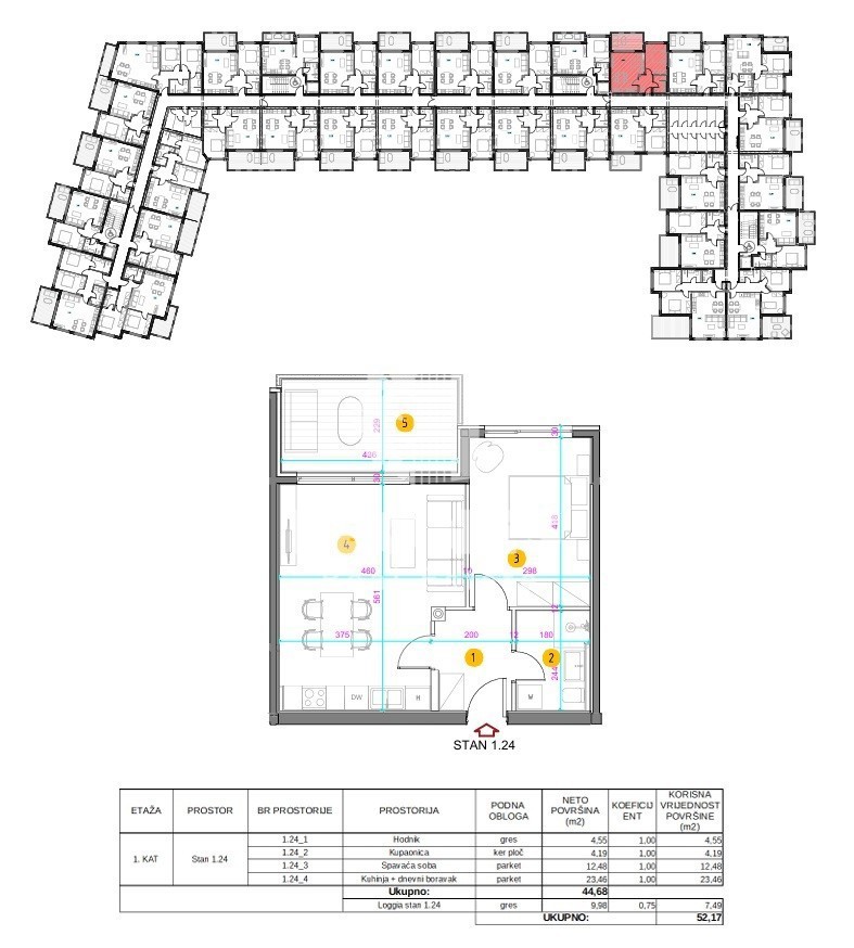 Appartamento con posto auto coperto in un edificio di nuova costruzione di qualità a Umag - Umago