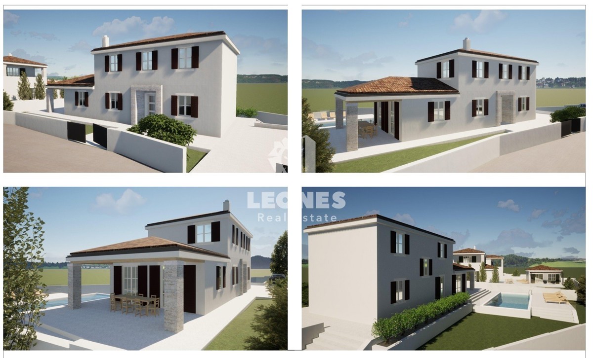 Terreno con permesso di costruzione per una casa con piscina vicino a Visignano