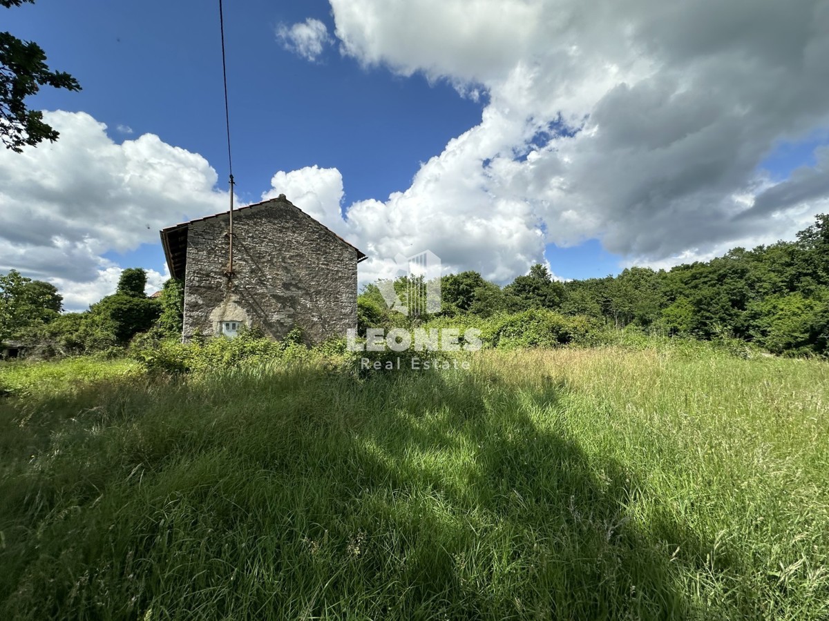 Bella casa in pietra da ristrutturare in zona appartata con ampio cortile e vista sul verde