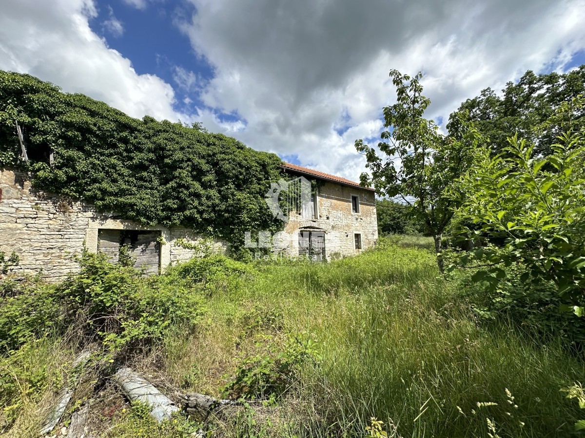 Bella casa in pietra da ristrutturare in zona appartata con ampio cortile e vista sul verde