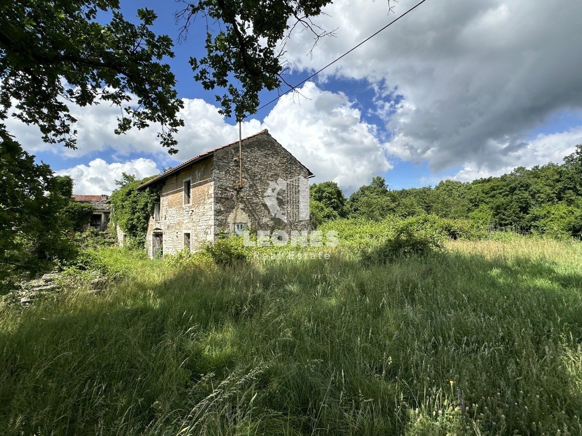 Bella casa in pietra da ristrutturare in zona appartata con ampio cortile e vista sul verde