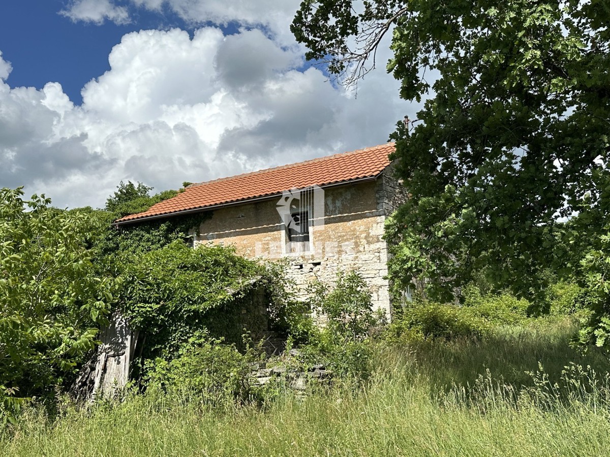 Bella casa in pietra da ristrutturare in zona appartata con ampio cortile e vista sul verde