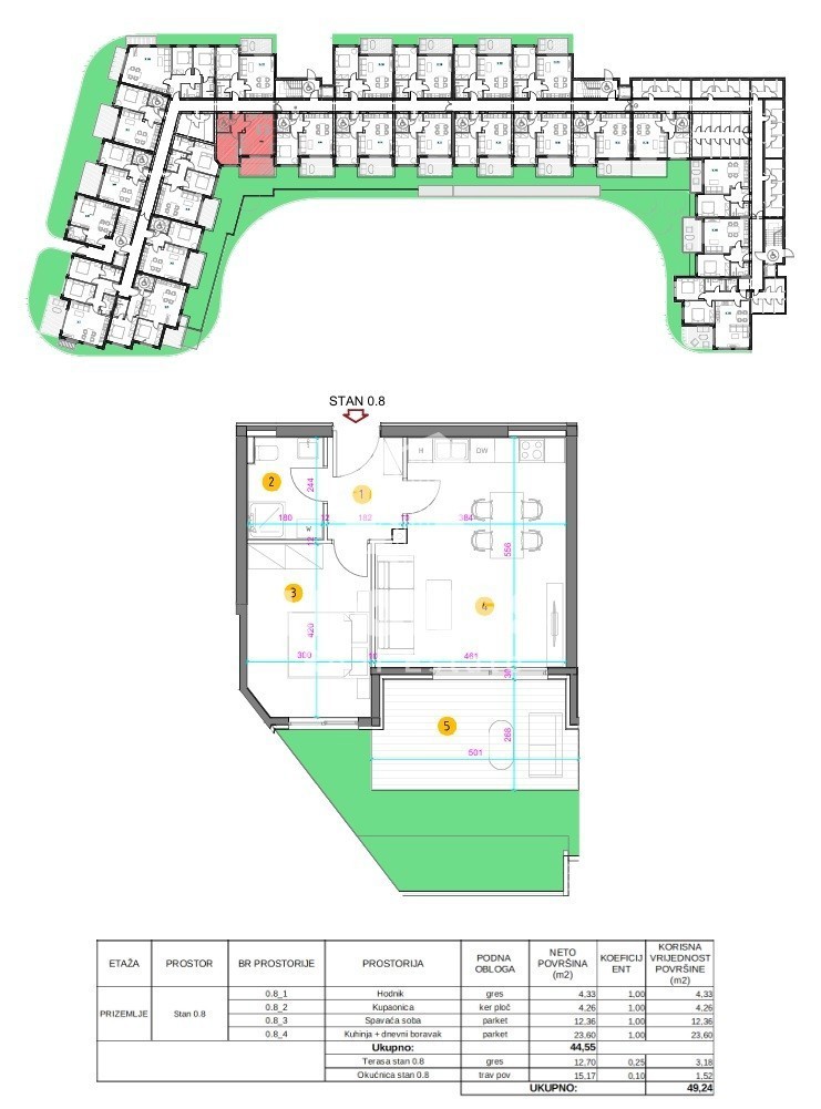 Appartamento con giardino in un nuovo edificio a Umag - Umago