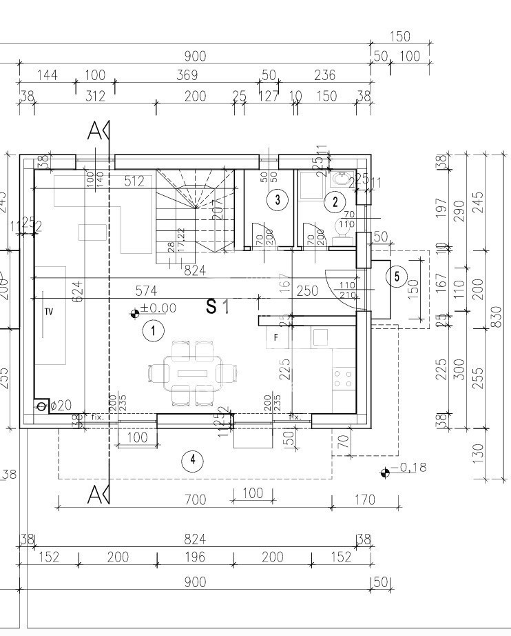 Casa di qualità con vista mare aperta e terrazza sul tetto a soli 600 metri dal mare a Zambratija