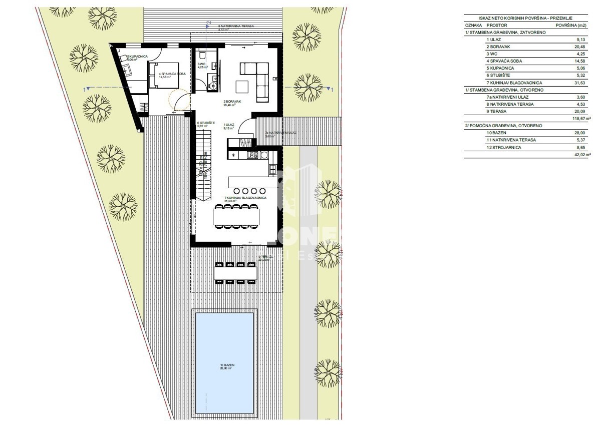 Terreno edificabile con utenze pagate vicino a Umago