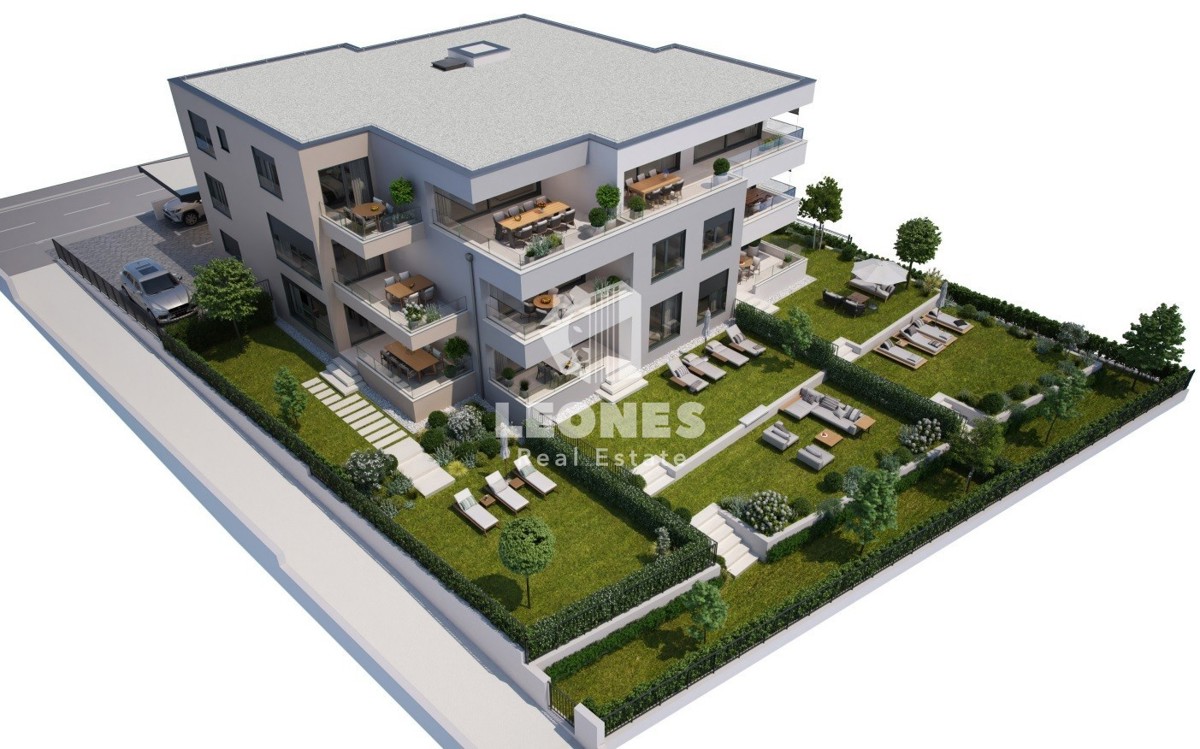 Appartamento in una nuova costruzione con vista sul mare in una posizione privilegiata a Cittanova