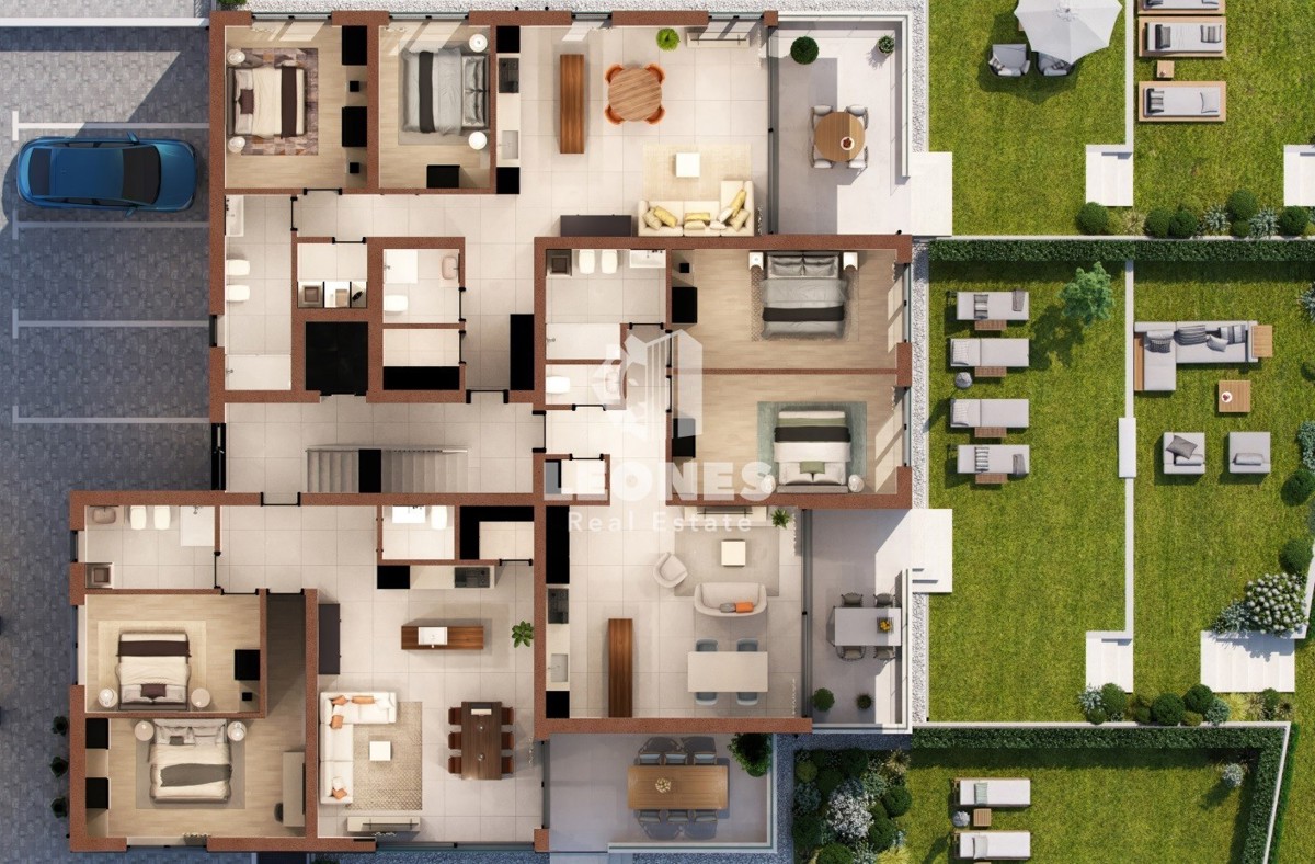 Appartamento in una nuova costruzione con vista sul mare in una posizione privilegiata a Cittanova