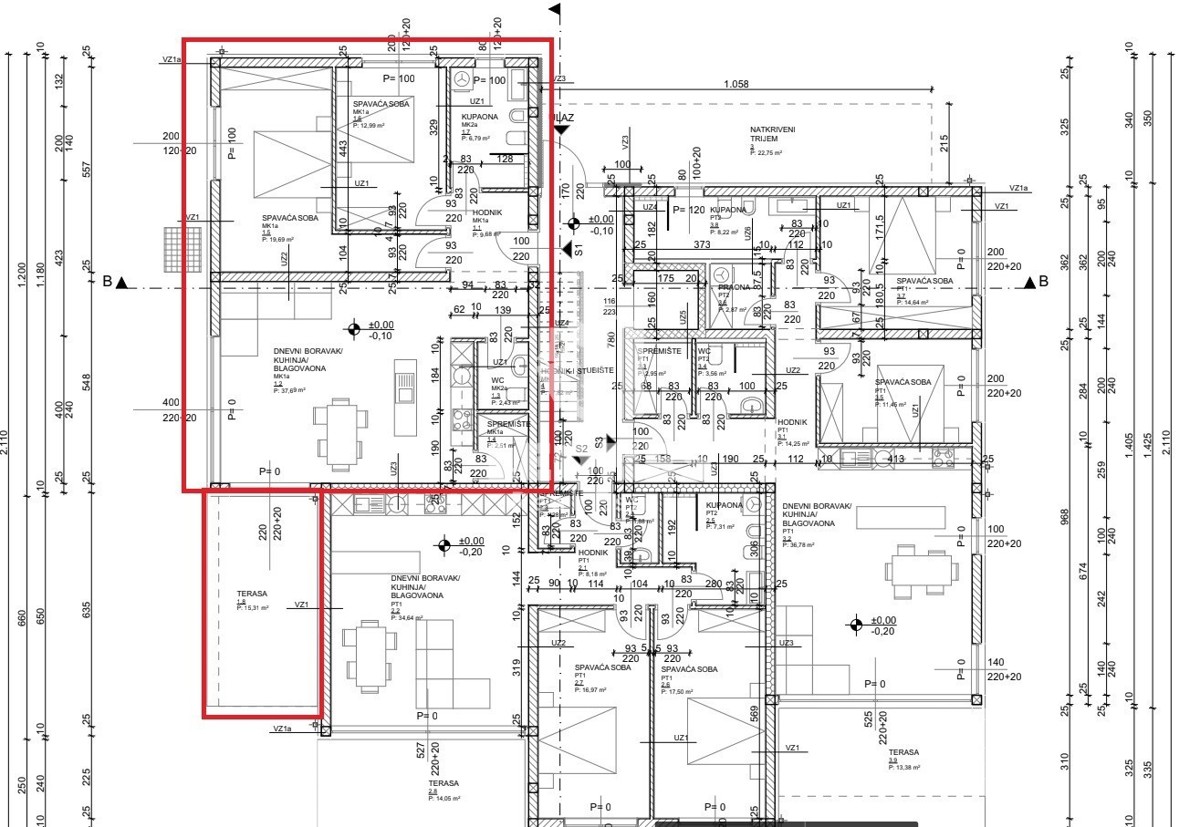 Appartamento in una nuova costruzione con vista sul mare in una posizione privilegiata a Cittanova