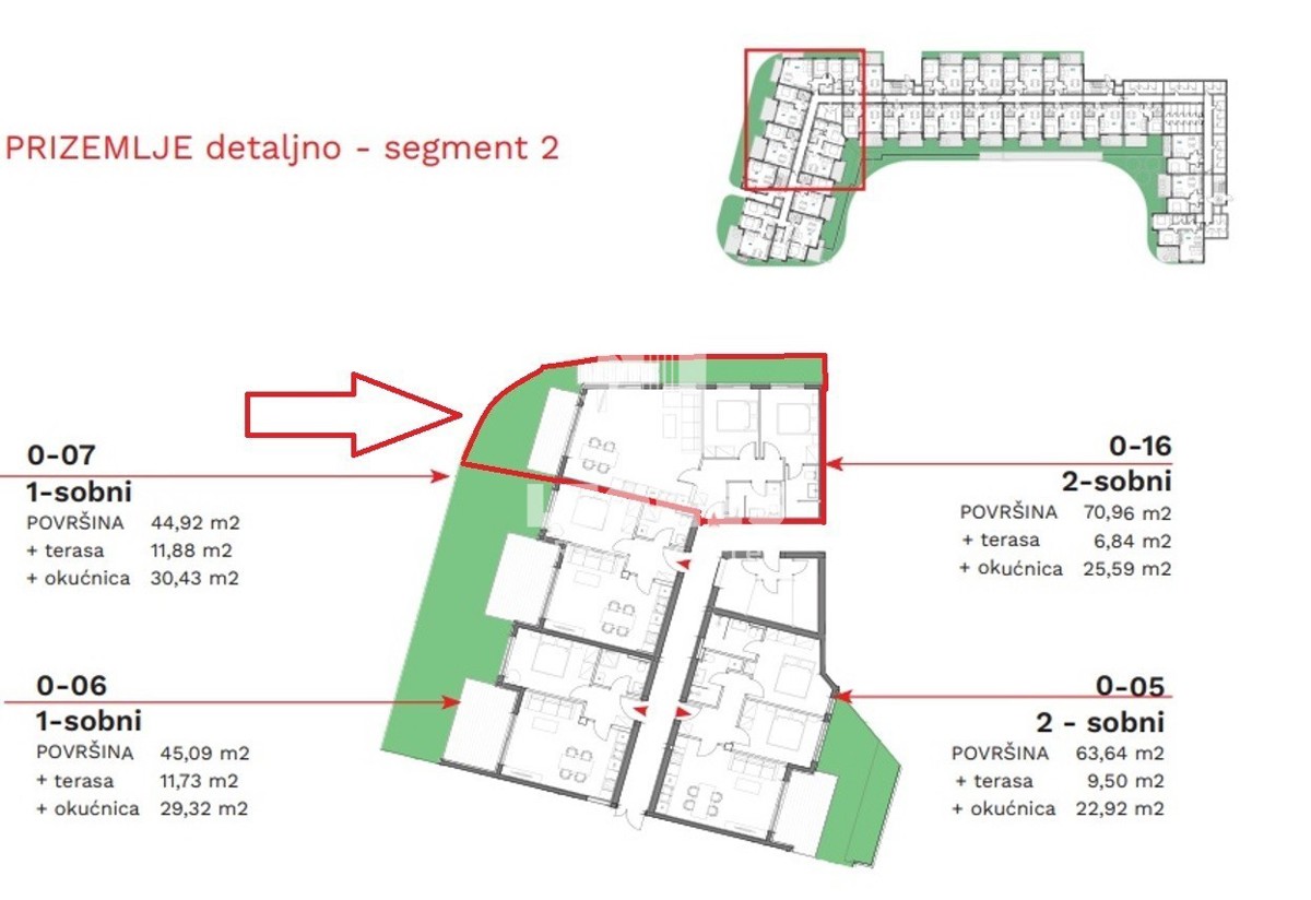 Appartamento con due camere da letto e giardino in un moderno edificio di nuova costruzione a Umag - Umago