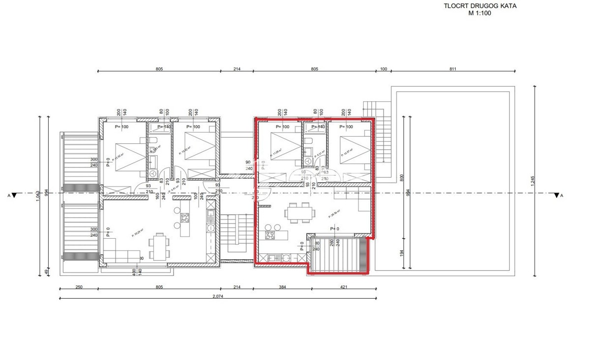 Appartamento con vista mare in un nuovo edificio di qualità a  Novigrad - Cittanova