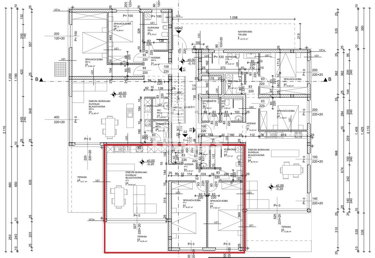 Confortevole appartamento con giardino e vista mare in un nuovo edificio di qualità a Cittanova