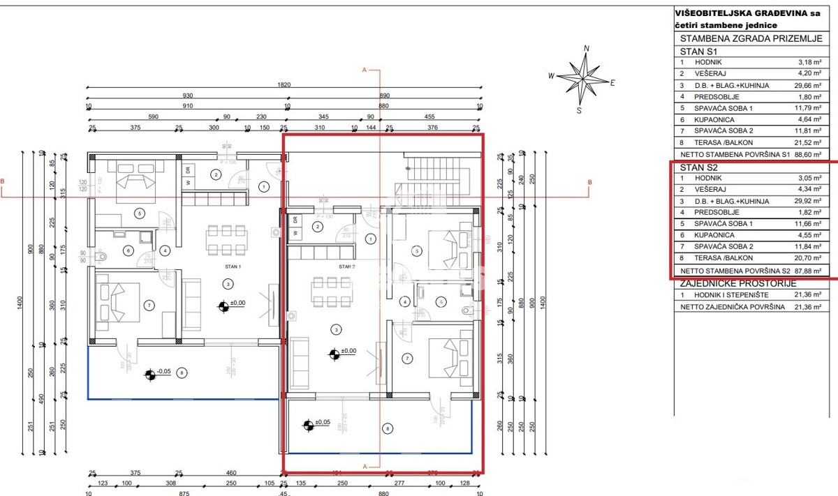 Appartamento in una nuova costruzione al piano terra con giardino in una buona posizione a Cittanova