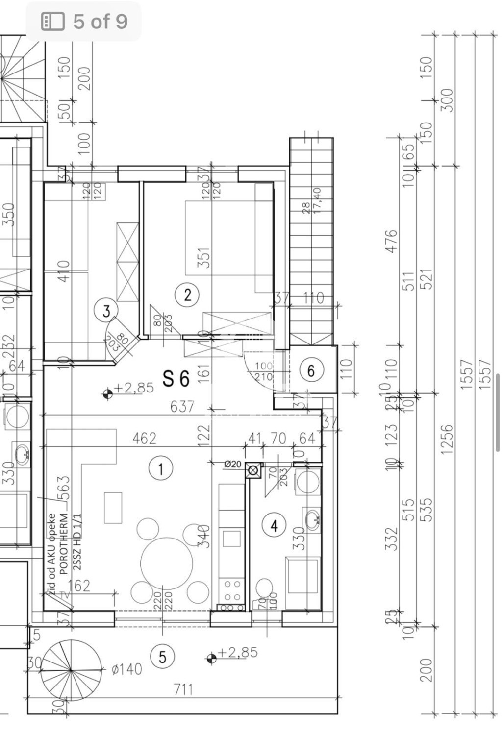 Appartamento in un nuovo edificio con due camere da letto e una terrazza sul tetto con vista sul mare a Zambratija