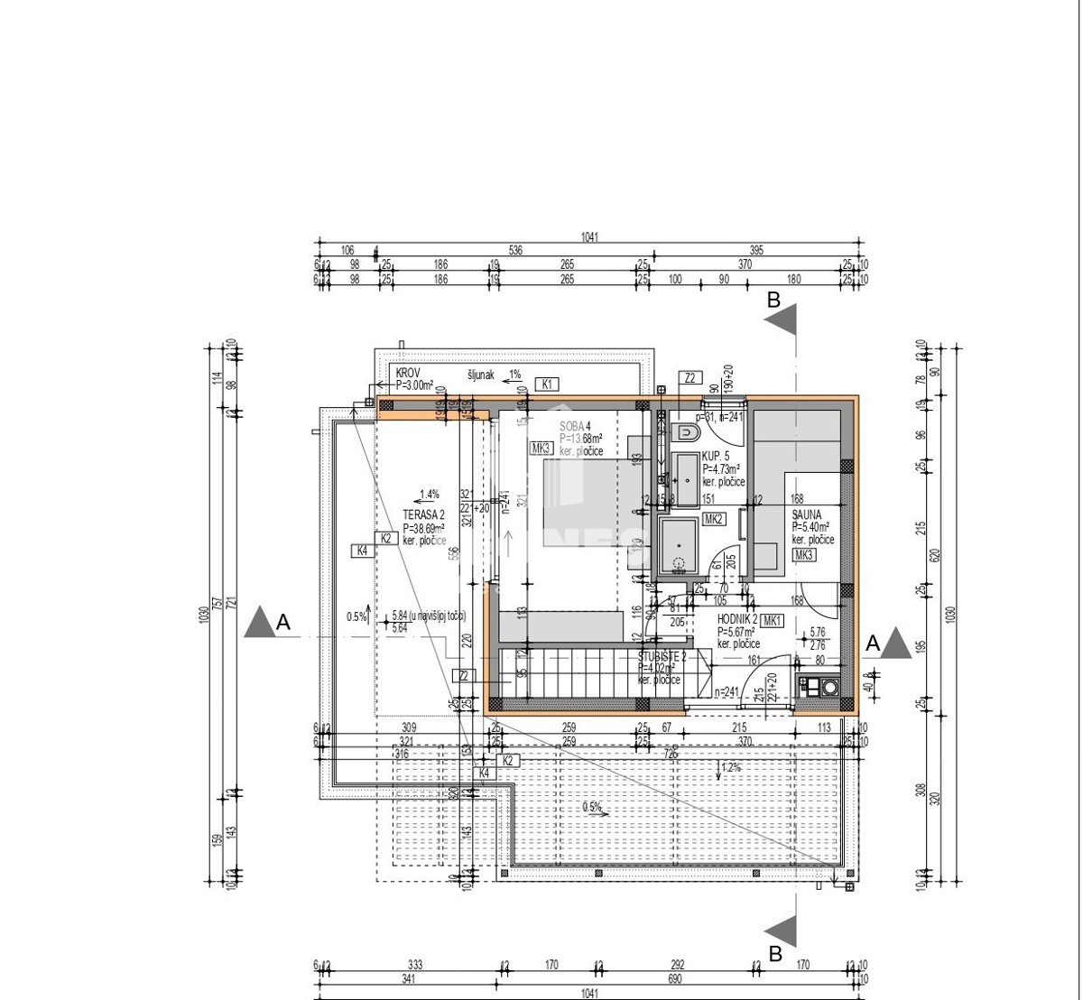 Villa moderna con piscina e vista sul mare a Vabriga, vicino a Poreč - Parenzo