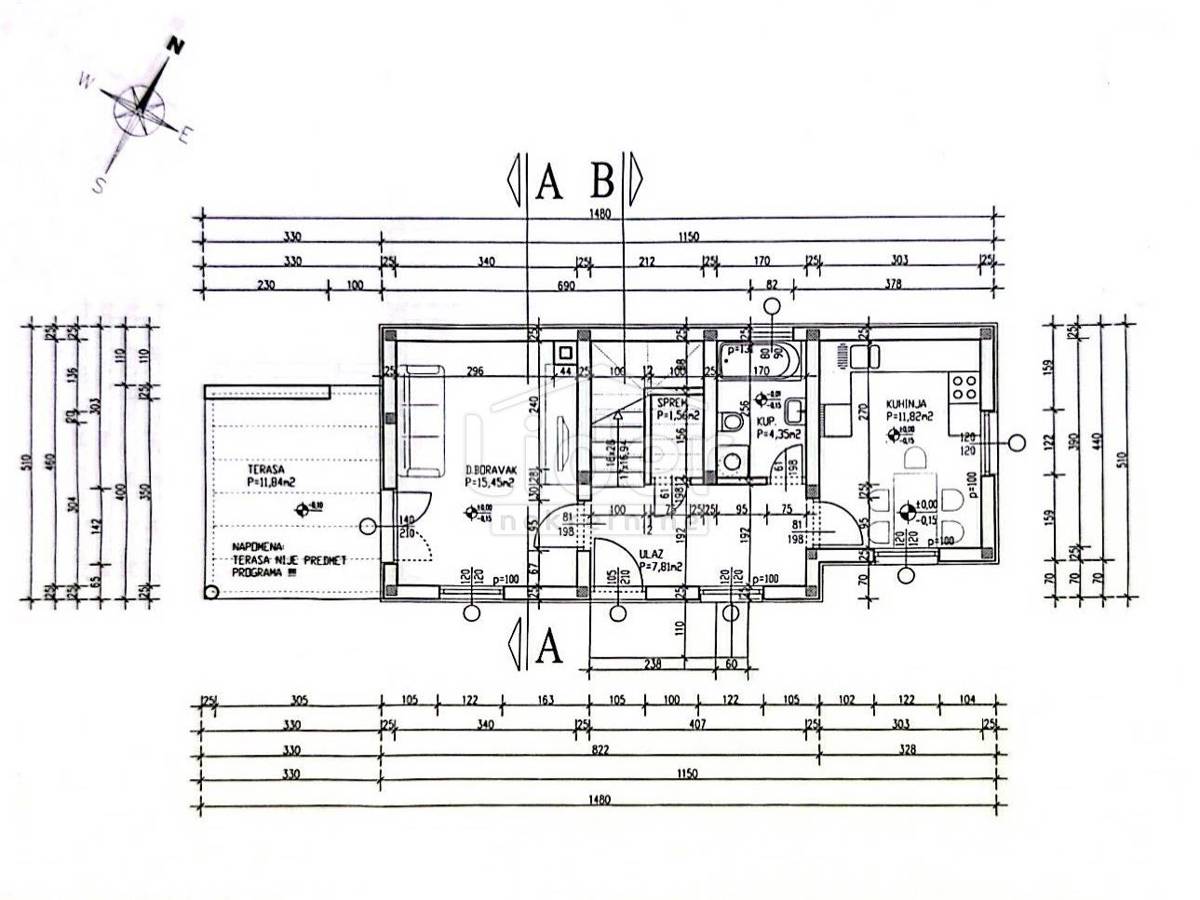 Casa Kruševo, Obrovac, Ribnica, 92m2