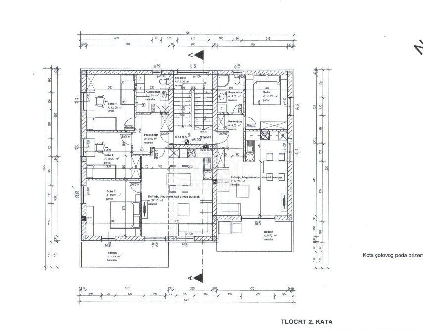 Appartamento Viškovo, 62m2