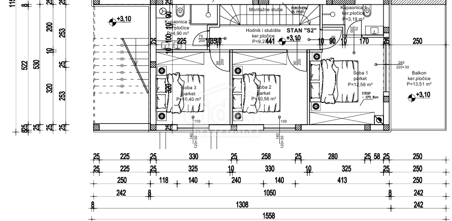 Appartamento Oprić, Opatija - Okolica, 112m2