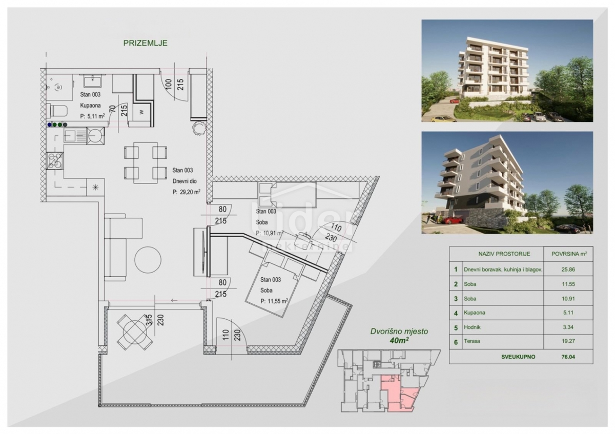 Appartamento Zamet, Rijeka, 64,11m2